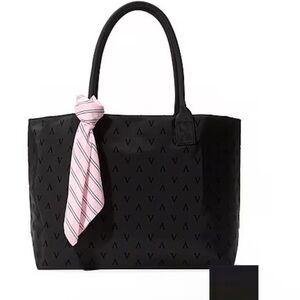 New Victorias Secret Black Tote Bag with Scarf